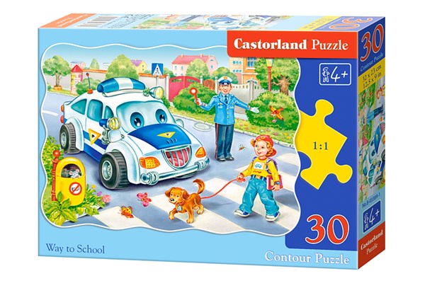 Castorland (B-03389) - "Le chemin de l'école" - 30 pièces