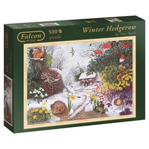 Falcon (11094) - Anne Searle: "Winter Hedgerow" - 500 pièces