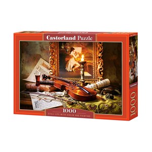 Castorland (C-103621) - "Still Life with Violin and Painting" - 1000 pièces