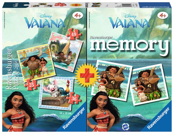 Coffret 1 memory et 3 puzzles Vaiana - Ravensburger - Ludessimo - jeux de  société - jeux et jouets d'occasion - loisirs créatifs - vente en ligne