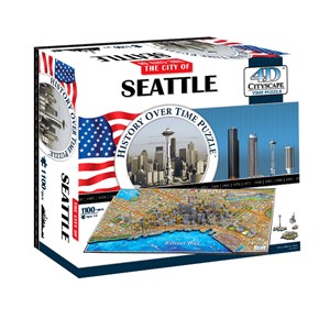 4D Cityscape (40084) - "Seattle" - 1100 pièces