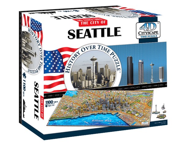 4D Cityscape (40084) - "Seattle" - 1100 pièces