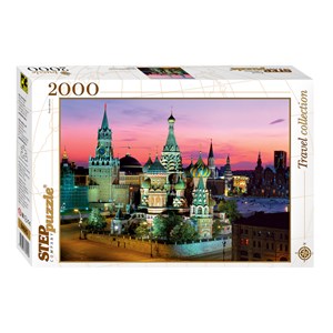 Step Puzzle (84025) - "Cathédrale Saint-Basile, Moscou" - 2000 pièces