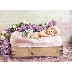Grafika (01610) - Konrad Bak: "Baby sleeping in the Lilac" - 300 pièces