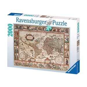 Ravensburger (16633) - "Ancient World Map" - 2000 pièces