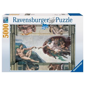 Ravensburger (17408) - Michelangelo: "La création d'Adam" - 5000 pièces