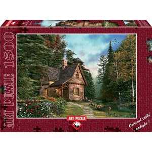 Art Puzzle (4621) - Dominic Davison: "Woodland Cottage" - 1500 pièces