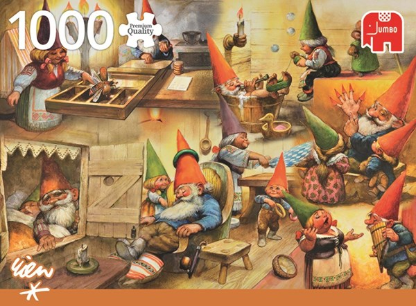 Jumbo (18323) - "At Home with the Gnomes" - 1000 pièces