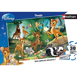 Nathan (86281) - "Bambi, Promenade en Famille" - 30 pièces