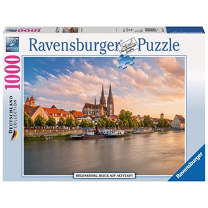 Ravensburger (19781) - "Regensburg, Blick auf die Altstadt" - 1000 pièces