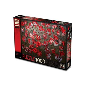KS Games (11381) - "Red Tulips" - 1000 pièces