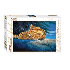 Step Puzzle (78075) - "Leopards" - 560 pièces