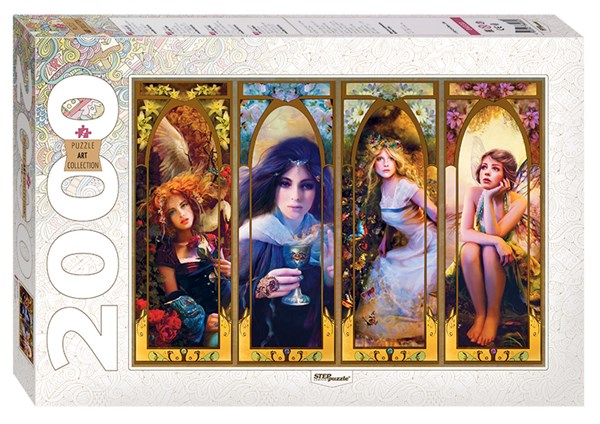 Step Puzzle (84030) - Bente Schlick: "Fées" - 2000 pièces