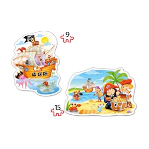 Castorland (B-020010) - "Le Trésor des Pirates" - 9 15 pièces