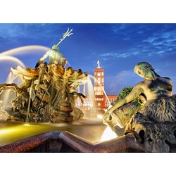 Grafika (02501) - "Berlin, Alexanderplatz und Rotes Rathaus" - 2000 pièces