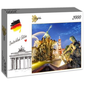 Grafika (02501) - "Berlin, Alexanderplatz und Rotes Rathaus" - 2000 pièces