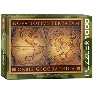 Eurographics (6000-1084) - "Carte du monde : Orbis" - 1000 pièces