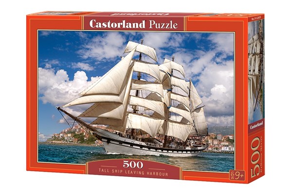 Castorland (B-52851) - "Tall Ship Leaving Harbour" - 500 pièces