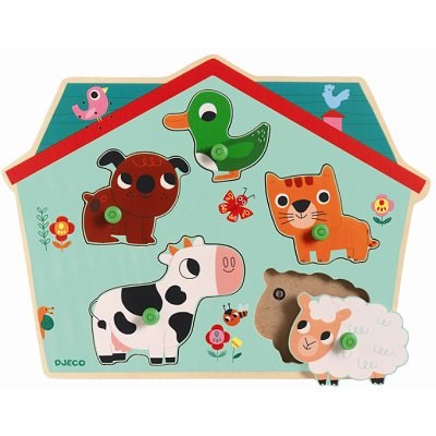 Djeco (01707) - "Ouaf Woof sonore" - 5 pièces