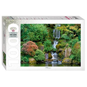 Step Puzzle (79115) - "Waterfall in Portland Japanese Garden" - 1000 pièces