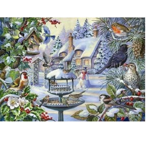 The House of Puzzles (2247) - "Winter Birds" - 500 pièces