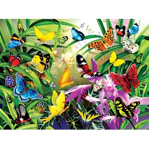 SunsOut (34867) - Lori Schory: "Tropical Butterflies" - 1000 pièces