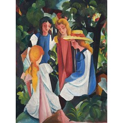 D-Toys (72863-1) - August Macke: "Quatre Filles" - 1000 pièces