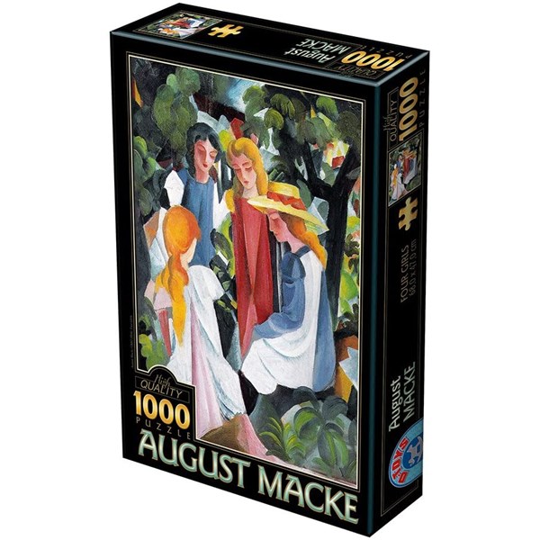 D-Toys (72863-1) - August Macke: "Quatre Filles" - 1000 pièces