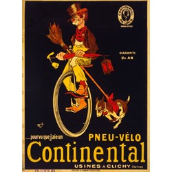 Grafika (00613) - "Affiche pour Les Pneus de Vélo Continental , 1900" - 2000 pièces