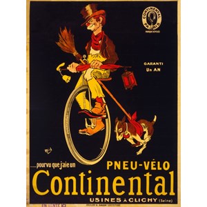 Grafika (00613) - "Affiche pour Les Pneus de Vélo Continental , 1900" - 2000 pièces