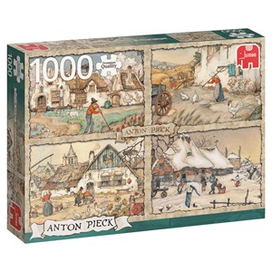 Jumbo (17093) - Anton Pieck: "4 Saisons" - 1000 pièces