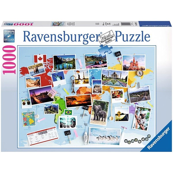 Ravensburger (19643) - "Voyage à Travers le Monde" - 1000 pièces