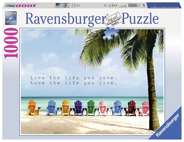 Ravensburger (19635) - "Live the life you love" - 1000 pièces