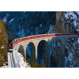 Ravensburger (19352) - "Landwasser Viaduct" - 1000 pièces