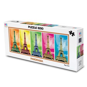 KS Games (11223) - "Pop Art, Eiffel Tower" - 1000 pièces