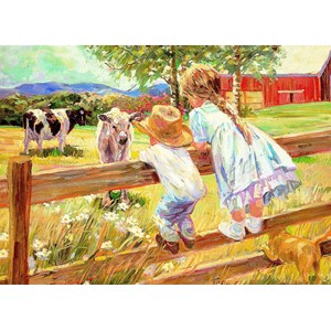 Eurographics (8000-0450) - Corinne Hartley: "Kids on a Fence" - 1000 pièces