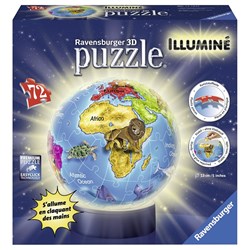 Ravensburger (12184) - "The Children World Globe" - 72 pièces