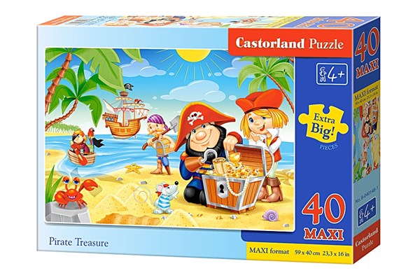 Castorland (B-040148) - "Le Trésor des Pirates" - 40 pièces