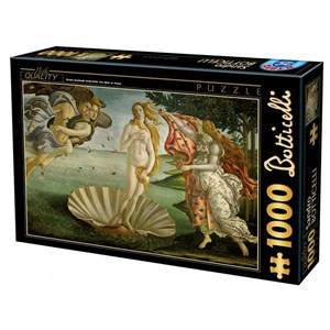 D-Toys (72672-BO01) - Sandro Botticelli: "The Birth of Venus" - 1000 pièces