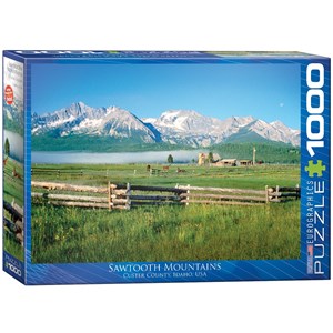 Eurographics (6000-0547) - "Montagnes de Sawtooth, Idaho" - 1000 pièces