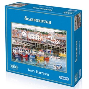 Gibsons (G6090) - Terry Harrison: "Scarborough Fishing Harbour" - 1000 pièces