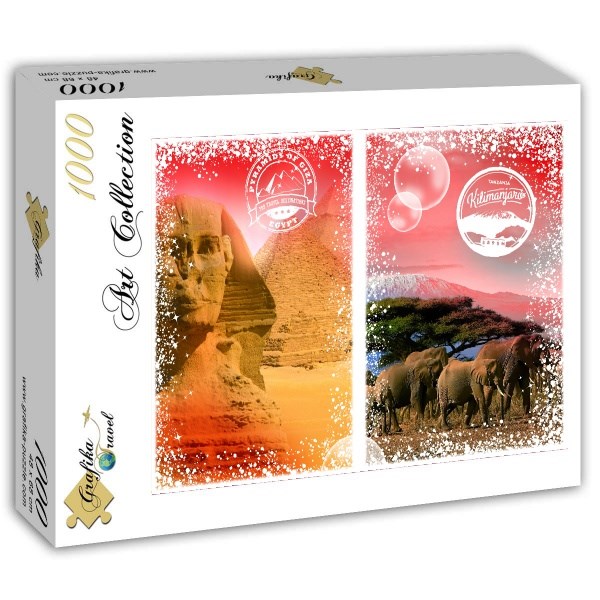 Grafika (T-00206) - "Afrique, Egypte et Kenya" - 1000 pièces