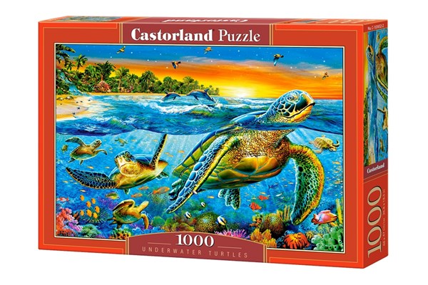 Castorland (C-103652) - "Underwater Turtles" - 1000 pièces