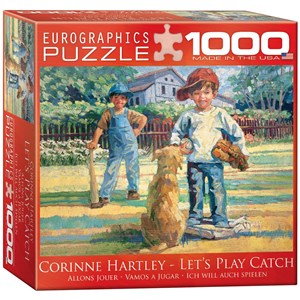Eurographics (8000-0452) - Corinne Hartley: "Jouons au Baseball" - 1000 pièces