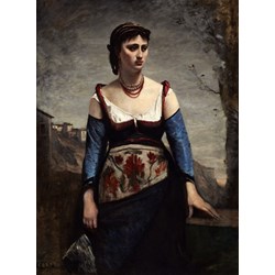Grafika (01979) - Jean-Baptiste-Camille Corot: "Agostina, 1866" - 2000 pièces
