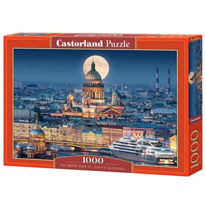 Castorland (C-103447) - "Fullmoon over St. Isaac's Cathedral, Saint Petersburg" - 1000 pièces