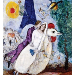Puzzle Michele Wilson (A956-250) - Marc Chagall: "Les Fiancés" - 250 pièces