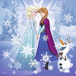 Ravensburger (07003) - "La Reine des Neiges" - 25 36 49 pièces