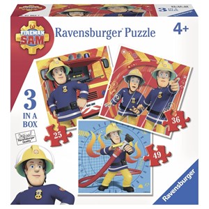 Ravensburger (07065) - "Fireman Sam" - 25 36 49 pièces