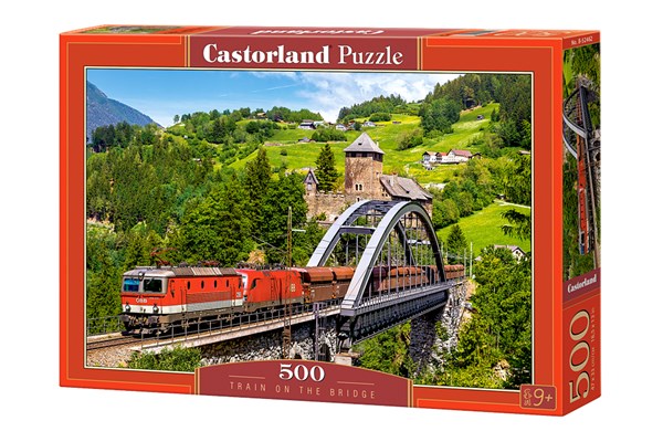 Castorland (B-52462) - "Train on the Bridge" - 500 pièces